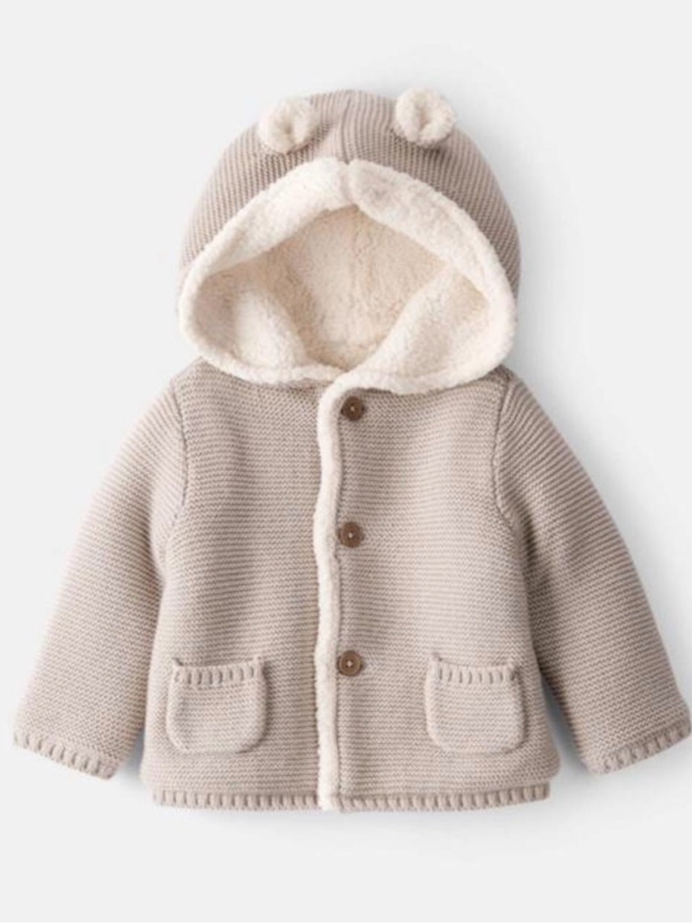 Carter’s Cozy Knit Baby Sherpa Hooded Jacket
